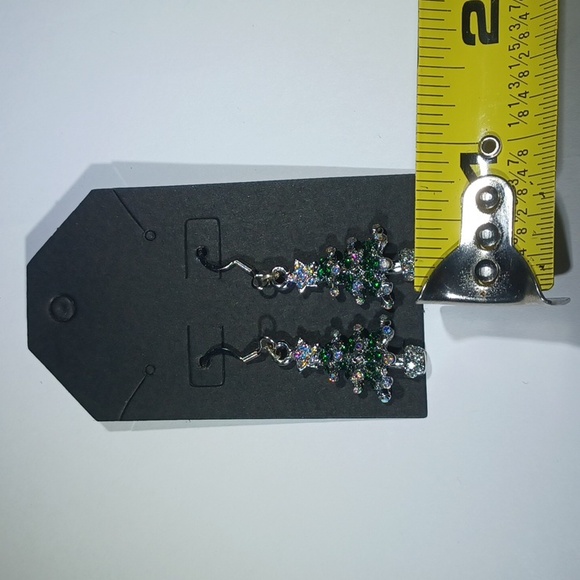 Christmas Tree Earrings Handmade Host Pick - Picture 3 of 4